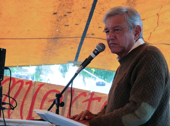 Convoca AMLO a ciudadanos para protestar de manera pacífica. Foto: amlo.org