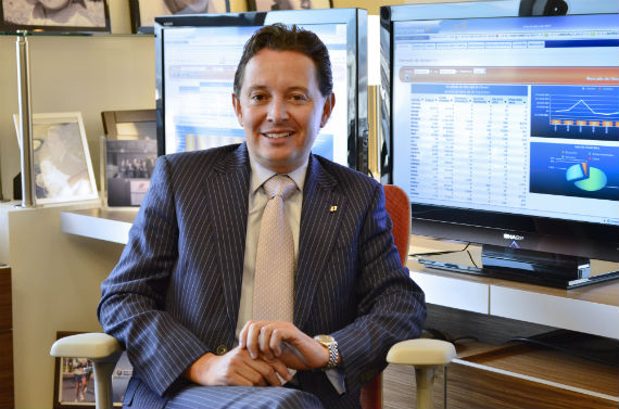 El pasado 7 de octubre, Rojo Macedo asumió la presidencia de GFINteracciones en sustitución de Carlos Hank González. Foto: SinEmbargo, especial