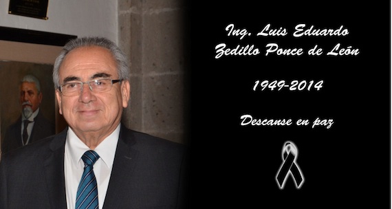 Este lunes se informó d ela muerte de Luis Eduardo Zedillo Ponce de León. Foto: Copaes