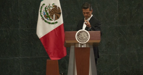 El semanario inglés cuestiona el decálogo presentado por el Presidente Enrique Peña Nieto el pasado 27 de noviembre desde Palacio Nacional. Foto: Cuartoscuro