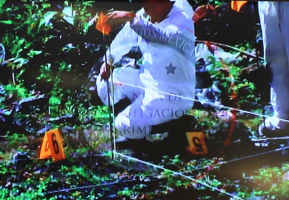 Lugar donde presuntamente hallaron restos de cuerpos calcinados. Foto: Cuartoscuro