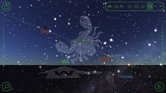 Constelaciones, planetas y otros objetos celestes pueden ser identificados gracias a una gran variedad de aplicaciones móviles. Foto: Apple Store