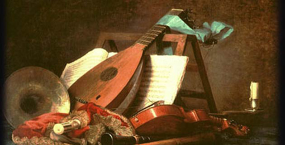 Instrumentos de música barroca.