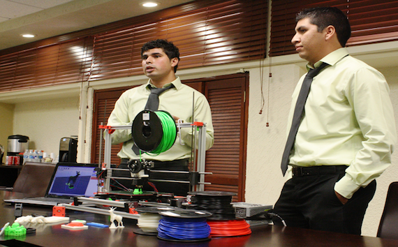 La impresora 3D llamada “Drimer” está respaldada por la empresa “Drim Make” que también crearon los jóvenes. Foto: ITH