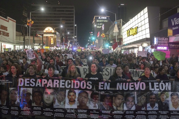 Manifestaciones en Monterrey. Foto: Cuartoscuro