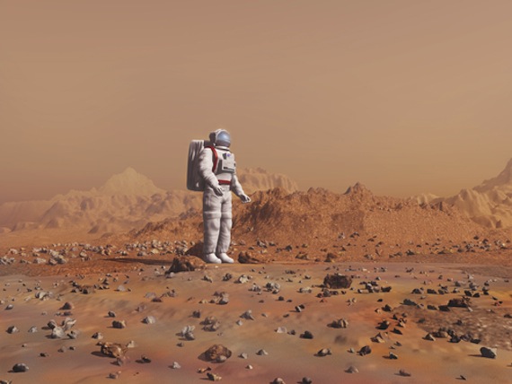 A los primeros exploradores marcianos les espera un futuro que rayará en lo solitario. Foto: Shutterstock