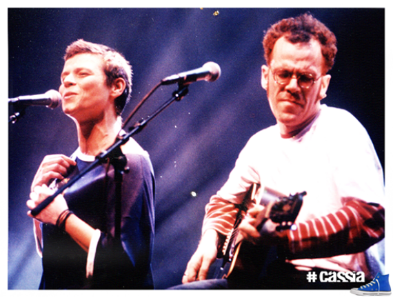 Cassia Eller y Nando Reis, amigos y socios musicales. Foto: Facebook