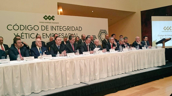 Gutiérrez Candiani mencionó la responsabilidad social y necesidad de las empresas de participar como actores en la resolución de los problemas de México. Foto: CCE.