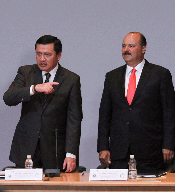 Duarte con Osorio Chong. Foto: Cuartoscuro