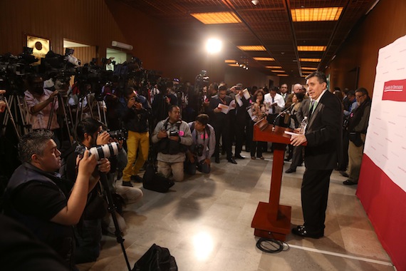 González Peréz dijo que lo ocurrido la noche del 26 de septiembre en Iguala es "el ejemplo más significativo de lo que está mal en nuestra sociedad. Foto: Cuartoscuro.