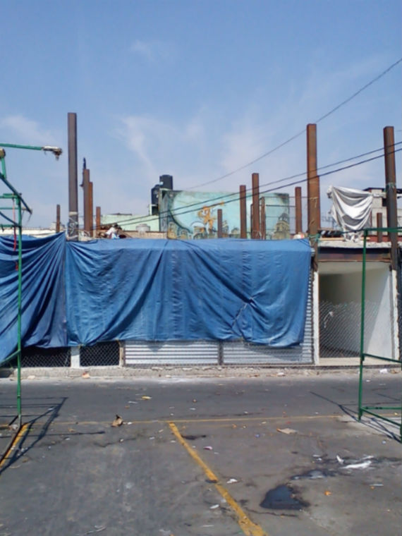 Imagen de cómo lucía el predio cuando comenzó la construcción. Foto: Cortesía