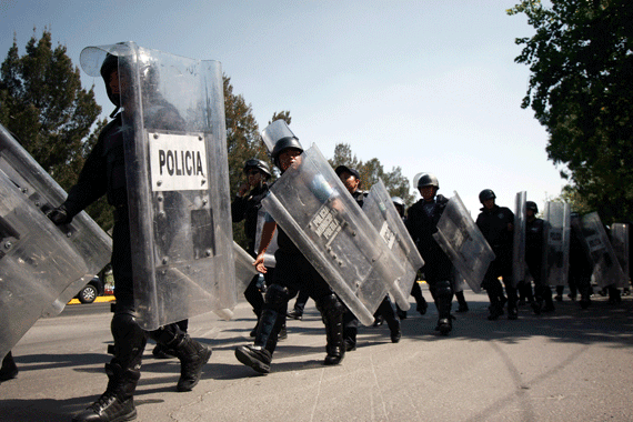 Distintos cuerpos policiacos participaron en las detenciones. Foto: Cuartoscuro