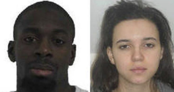 La Prefectura de Policía ha difundido las fotos de dos personas que están en busca y captura "susceptibles de estar armadas y peligrosas": se trata de una mujer de 26 años, Hayat Boumeddiene, y de un hombre, Amedy Coulibaly, de 32 años, quien podría ser el autor del secuestro en el supermercado. Foto: EFE