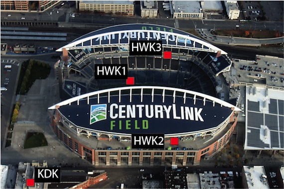 La casa de los Seahawks pondrá prueba un sistema de detección de sismos y también albergar al finalista de conferencia. Foto: acific Northwest Seismic Network