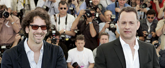 Joel Coen con Tom Hanks en Cannes. Foto: cannes.com