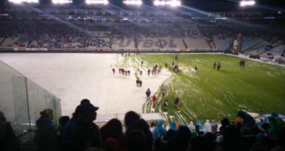 Al noreste de la capital hidalguense se registró caída de granizo. Foto: Twitter/@josemiranda17