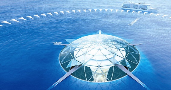 La entrada al "Jardín azul". Foto: Shimizu Corporation