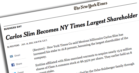 El mismo diario lo ha anunciado en sus páginas, aunque con una nota de Reuters