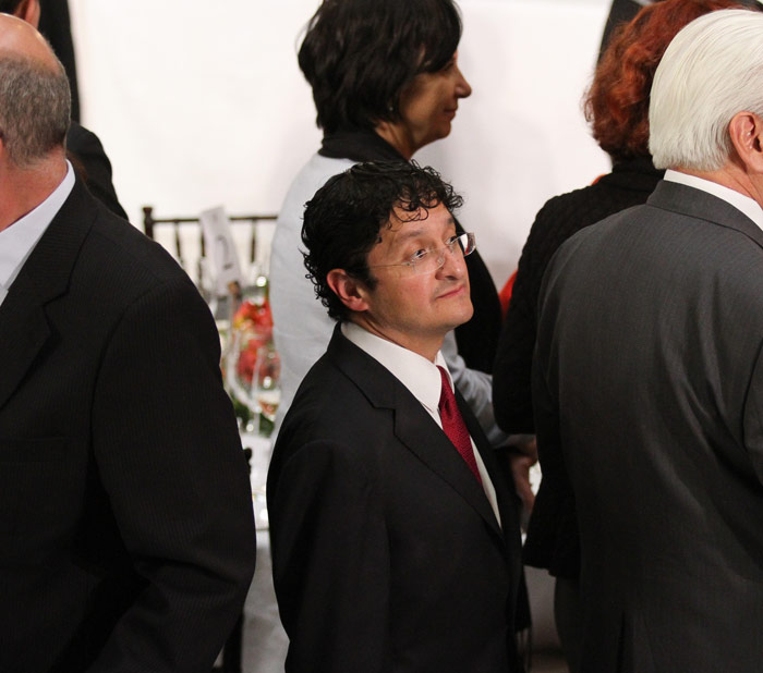 Andrade, entre diplomáticos mexicanos, hace unos días. Foto: Cuartoscuro