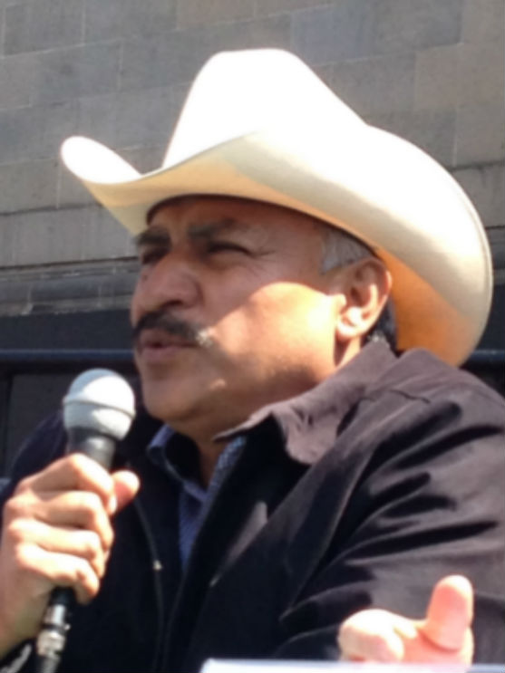 Tomás Rojo, vocero de la Tribu Yaqui. Foto: Mayela Sánchez, SinEmbargo