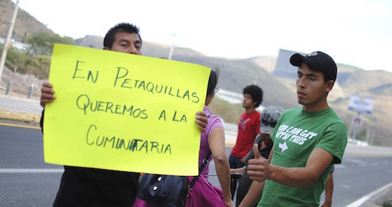 Los pobladores de Petaquillas aseguran no confiar en el gobierno del estado. Foto: Cuartoscuro