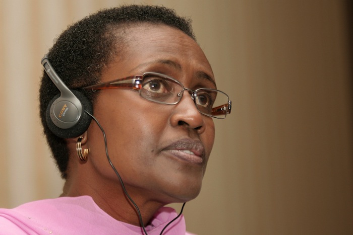 La directora ejecutiva de Oxfam, Winnie Byanyima. Foto: EFE