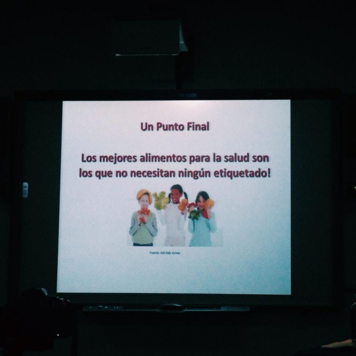 Parte de la presentación de Chessa Lutter, de la Organización Panamericana de la Salud Foto: Daniela Medina, SinEmbargo