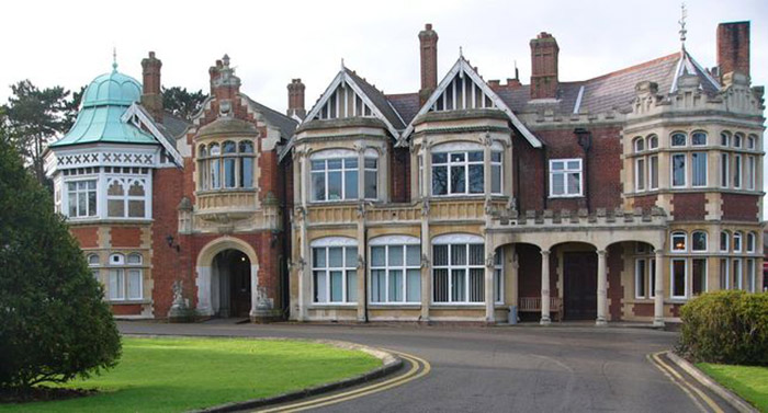 Edificio principal de Bletchley Park, el cuartel general de los descifradores de códigos durante la Segunda Guerra Mundial
