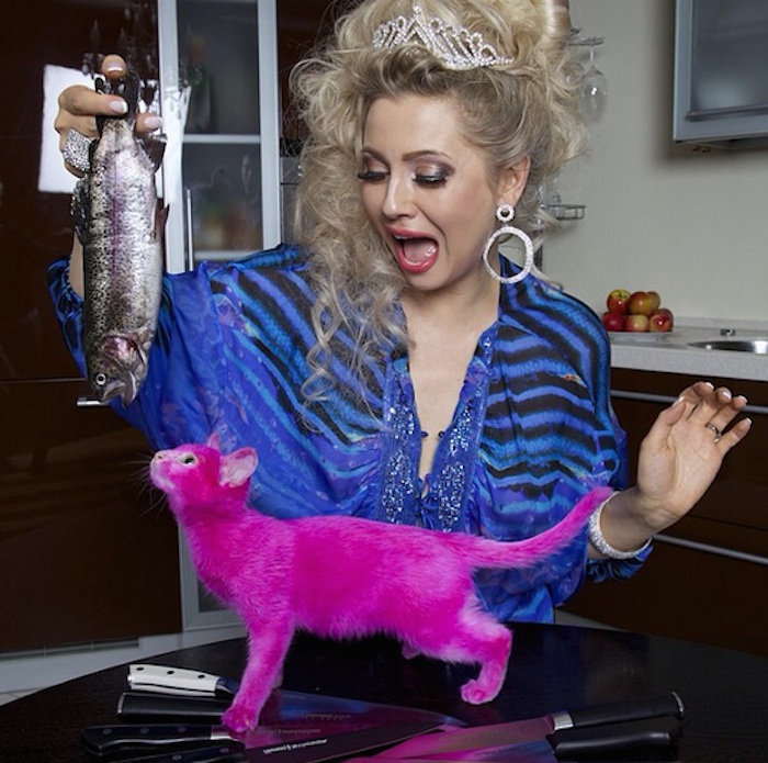 Aunque la actriz y escritora desmintió la noticia de la muerte del felino, usuarios en Internet la criticaron por el trato al animal. Foto: Instagram.