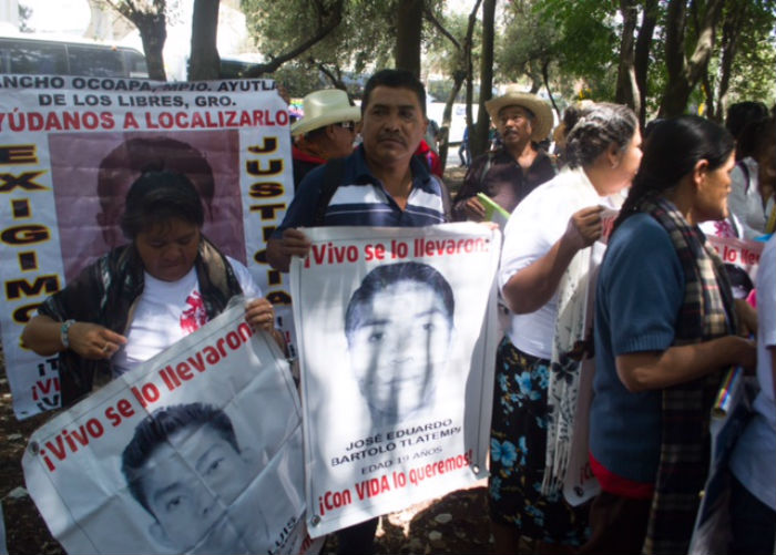 El caso Ayotzinapa es el que atrajo la atención internacional sobre el tema de los derec hos humanos en México. Foto: Ariana Pérez, SinEmbargo
