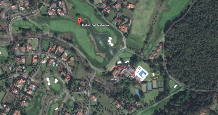 Ubicación del Club de Golf Malinalco, donde Videgaray le compró la propiedad a Higa. Imagen: Google Earth