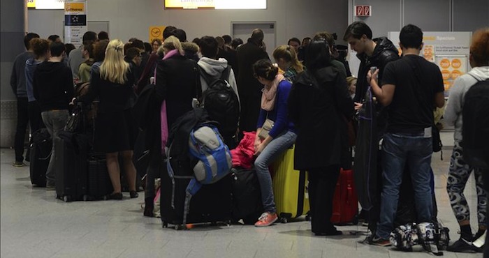 a compañía aérea Germanwings tuvo que suspender hoy 30 vuelos. Foto: EFE