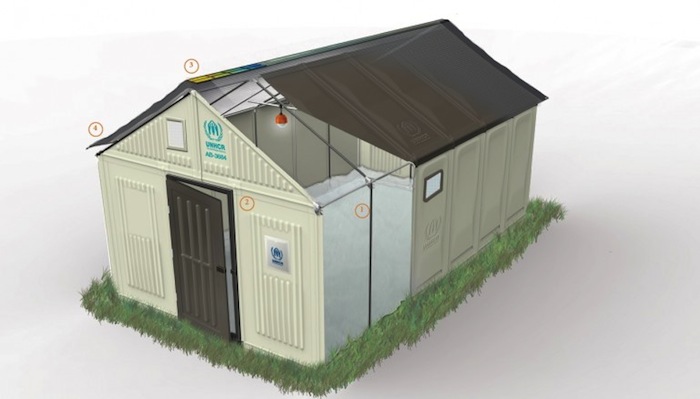 El refugio armable es mucho más duradero que las habituales tiendas de campaña que muchos usan como refugio. Foto: Ikea Foundation