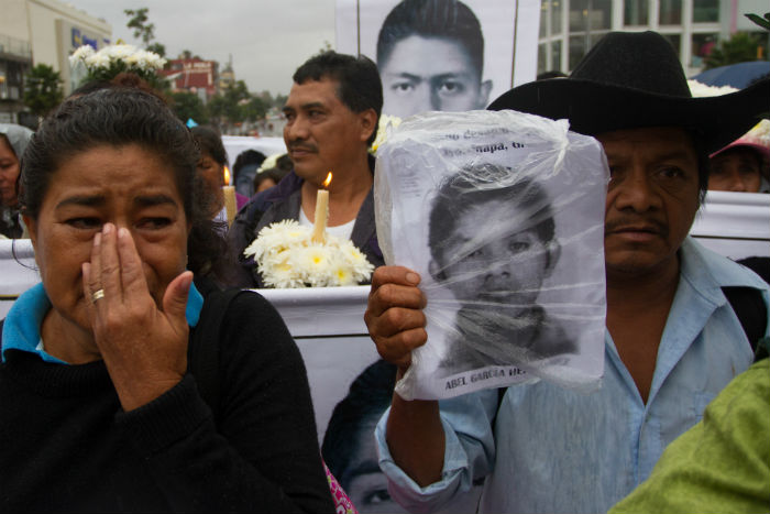 Los familiares llevan más de siete meses en busca de los estudiantes. Foto: Iván Stephens/Agencia Cuartoscuro