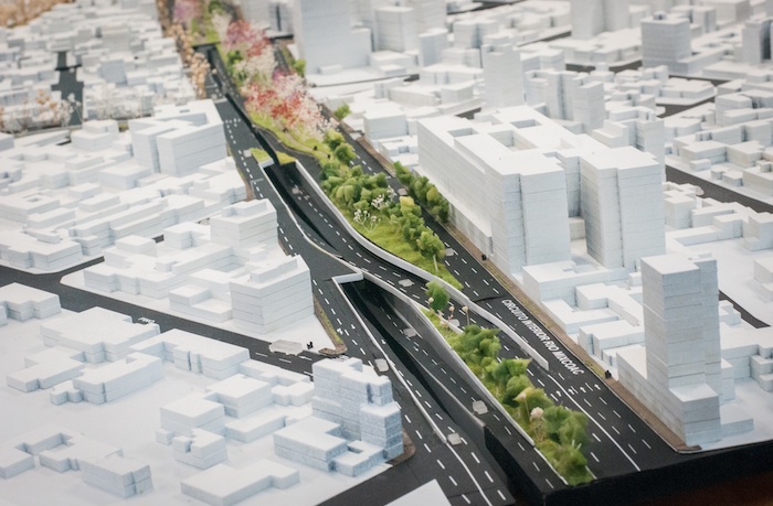 Maqueta de la obra del Deprimido Mixcoac-Insurgentes, los funcionarios insistieron en días pasados que la obra está “perfectamente justificada”. Foto: Cuartoscuro