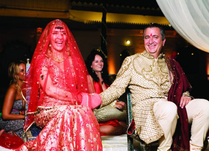 Una boda multi promocionada. Foto difundida por ellos mismos