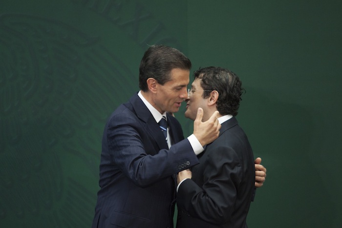El día en que Virgilio Andrade asumió la Función Pública para investigar a Peña Nieto por presuntos conflictos de interés. 3 de febrero de 2015. Foto: Cuartoscuro.