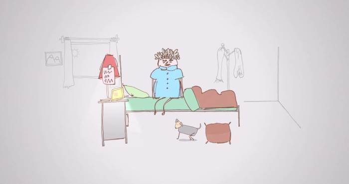 La animación presenta al veterano político "siempre largando un mensaje" a los ciudadanos de que "por suerte tienen a Lucía" como intendenta y que la pérdida "fue solamente de él", que no puede disfrutar de ella tanto como quisiera, señaló el caricaturista. Foto: Especial