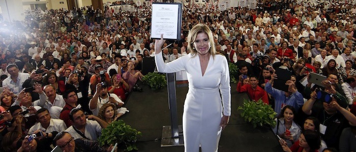 Claudia Pavlovich Arellano, virtual ganadora de la gubernatura de Sonora por el PRI-PVEM. Foto: Cuartoscuro