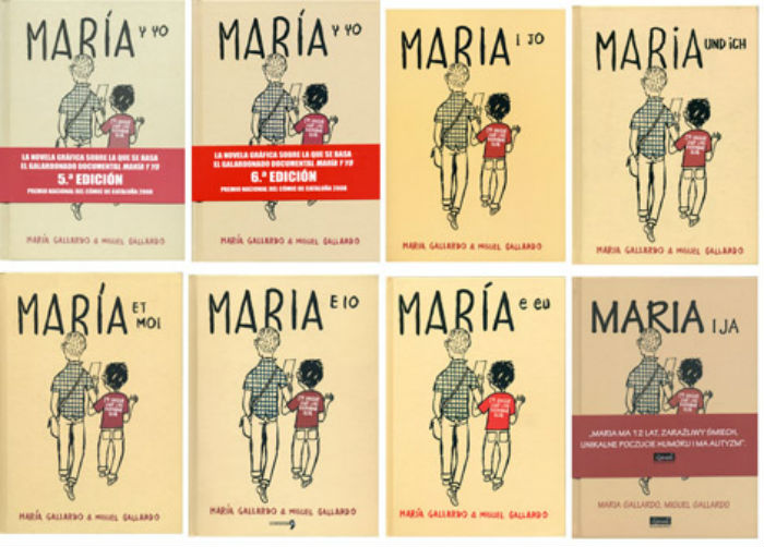 Portadas del cómic María y yo. Foto: Página oficial de Miguel Gallardo