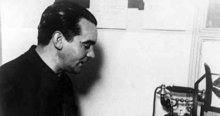 El escritor Federico García Lorca fue asesinado en 1936. Foto: EFE