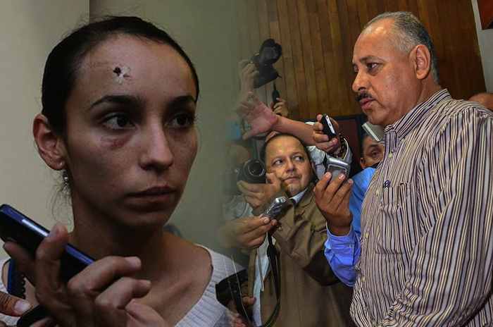 Karla Silva y el Alcalde de Silao, Enrique Solís. Foto: César Solórzano, especial para SinEmbargo