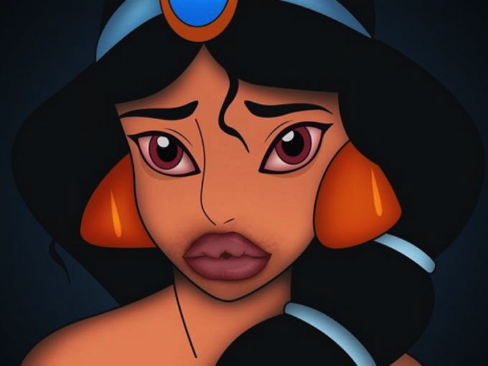 Ilustración de parodia de reto #KylieJennerChallenge Foto: sainthoaxSeguir