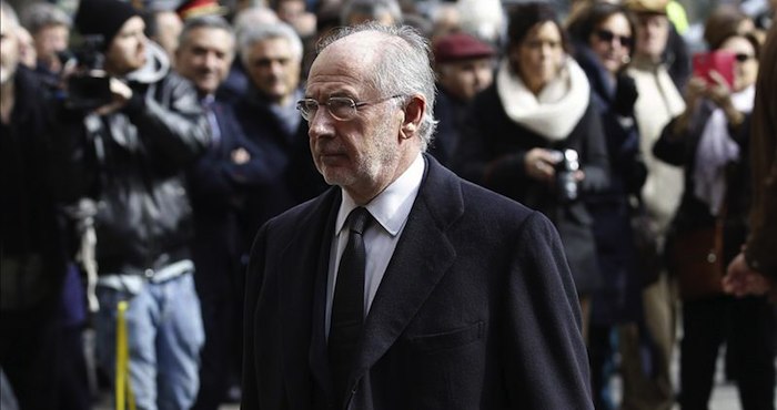 Rato, que ayer estuvo varias horas detenido por orden judicial, es investigado por los supuestos delitos de blanqueo de dinero. Foto: EFE