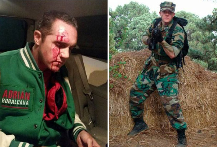 Dos momentos de un mismo hombre. Fotos: archivo