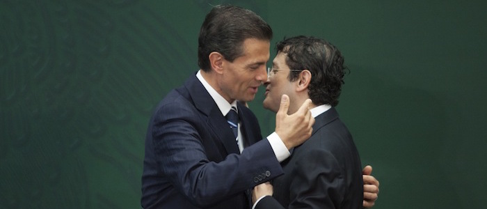 El Presidente Peña Nieto nombró el 3 de febrero de 2015 a Virgilio Andrade como Secretario de la Función Pública. Ese día le instruyo investigar el escándalo "casa blanca". Foto: Cuartoscuro