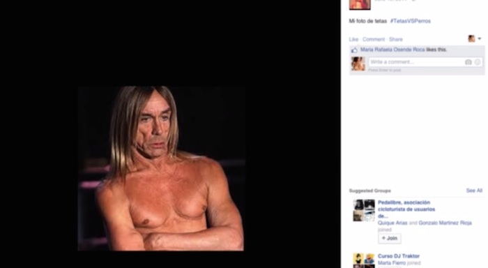 Los usuarios también se unieron con fotografías sarcásticas y de burla a la "Pelea de Tetas" en sus propios perfiles para continuar con la protesta. Imagen: Especial.