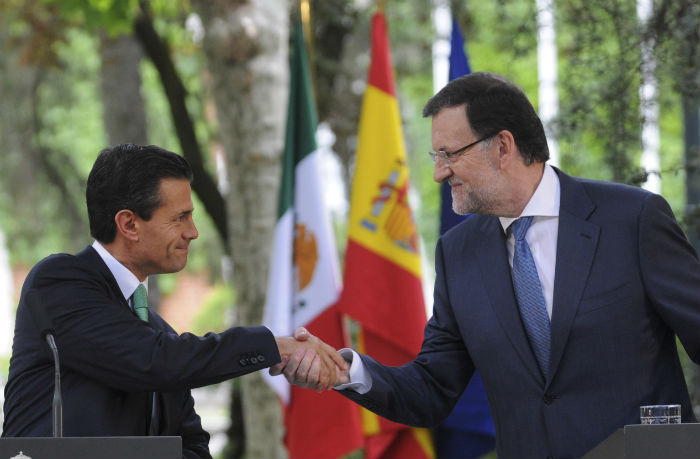 Los Presidentes de México y España; Enrique Peña Nieto y Mariano Rajoy. Foto: Cuartoscuro