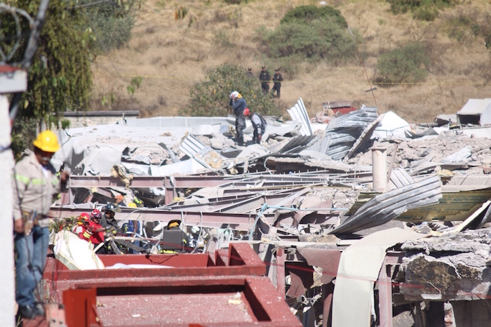 El Hospital tras la explosión. Foto: Francisco Cañedo, SinEmbargo