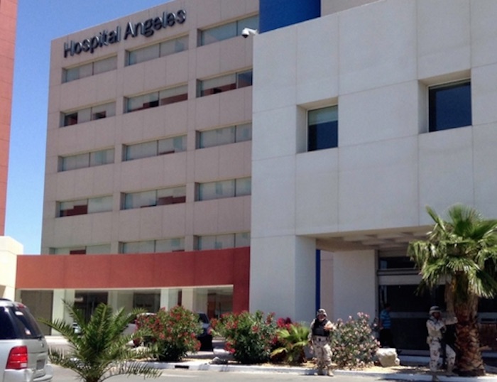 El hospital donde se encuentra Leyzaola se encuentra resguardado. Foto: Zeta